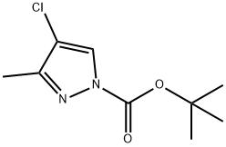 1H-Pyrazole-1-carboxylic acid, 4-chloro-3-methyl-, 1,1-dimethylethyl ester Structure