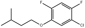 Benzene, 1-chloro-2,4-difluoro-5-(3-methylbutoxy)- Structure