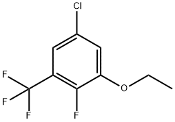 Benzene, 5-chloro-1-ethoxy-2-fluoro-3-(trifluoromethyl)- Structure