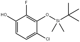 Phenol, 4-chloro-3-[[(1,1-dimethylethyl)dimethylsilyl]oxy]-2-fluoro- Structure