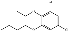 Benzene, 1-butoxy-3,5-dichloro-2-ethoxy- Structure