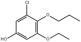 Phenol, 3-chloro-5-ethoxy-4-propoxy- Structure