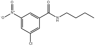 Benzamide, N-butyl-3-chloro-5-nitro- Structure