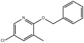 Pyridine, 5-chloro-3-methyl-2-(phenylmethoxy)- Structure