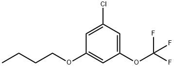 Benzene, 1-butoxy-3-chloro-5-(trifluoromethoxy)- Structure