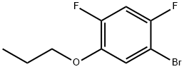 Benzene, 1-bromo-2,4-difluoro-5-propoxy- Structure