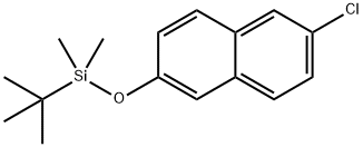 Naphthalene, 2-chloro-6-[[(1,1-dimethylethyl)dimethylsilyl]oxy]- Structure