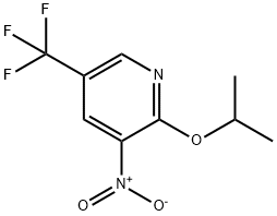 Pyridine, 2-(1-methylethoxy)-3-nitro-5-(trifluoromethyl)- Structure