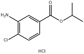 propan-2-yl 3-amino-4-chlorobenzoate hydrochloride Structure