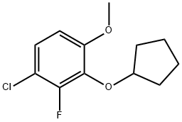 Benzene, 1-chloro-3-(cyclopentyloxy)-2-fluoro-4-methoxy- Structure