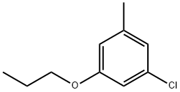 Benzene, 1-chloro-3-methyl-5-propoxy- Structure