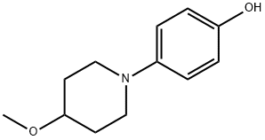 Phenol, 4-(4-methoxy-1-piperidinyl)- Structure