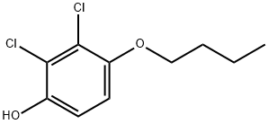 Phenol, 4-butoxy-2,3-dichloro- Structure