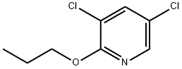 Pyridine, 3,5-dichloro-2-propoxy- Structure