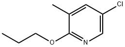 Pyridine, 5-chloro-3-methyl-2-propoxy- Structure