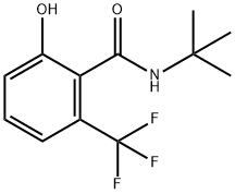 Benzamide, N-(1,1-dimethylethyl)-2-hydroxy-6-(trifluoromethyl)- Structure