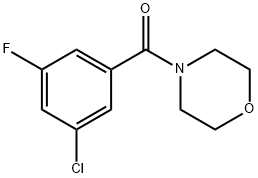 Methanone, (3-chloro-5-fluorophenyl)-4-morpholinyl- Structure