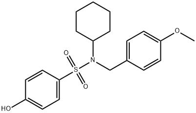 Benzenesulfonamide, N-cyclohexyl-4-hydroxy-N-[(4-methoxyphenyl)methyl]- Structure