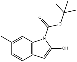 1H-Indole-1-carboxylic acid, 2-hydroxy-6-methyl-, 1,1-dimethylethyl ester Structure