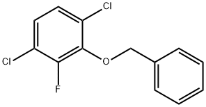 Benzene, 1,4-dichloro-2-fluoro-3-(phenylmethoxy)- Structure