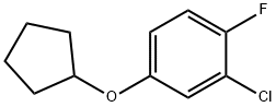 Benzene, 2-chloro-4-(cyclopentyloxy)-1-fluoro- Structure