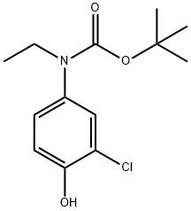 Carbamic acid, N-(3-chloro-4-hydroxyphenyl)-N-ethyl-, 1,1-dimethylethyl ester Structure