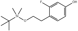 Phenol, 4-[2-[[(1,1-dimethylethyl)dimethylsilyl]oxy]ethyl]-3-fluoro- Structure