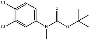 Carbamic acid, N-(3,4-dichlorophenyl)-N-methyl-, 1,1-dimethylethyl ester Structure