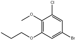 Benzene, 5-bromo-1-chloro-2-methoxy-3-propoxy- Structure