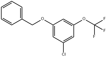 Benzene, 1-chloro-3-(phenylmethoxy)-5-(trifluoromethoxy)- Structure