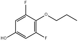 Phenol, 3,5-difluoro-4-propoxy- Structure