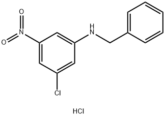 N-benzyl-3-chloro-5-nitroaniline hydrochloride Structure