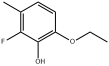 Phenol, 6-ethoxy-2-fluoro-3-methyl- Structure