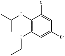 Benzene, 5-bromo-1-chloro-3-ethoxy-2-(1-methylethoxy)- Structure