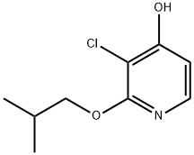 4-Pyridinol, 3-chloro-2-(2-methylpropoxy)- Structure