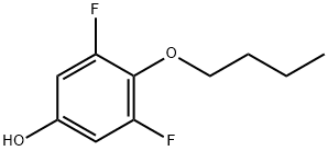 Phenol, 4-butoxy-3,5-difluoro- Structure