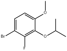 Benzene, 1-bromo-2-fluoro-4-methoxy-3-(1-methylethoxy)- Structure