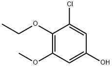 Phenol, 3-chloro-4-ethoxy-5-methoxy- Structure