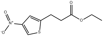 2-Thiophenepropanoic acid, 4-nitro-, ethyl ester Structure