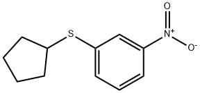 Benzene, 1-(cyclopentylthio)-3-nitro- Structure