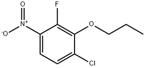 Benzene, 1-chloro-3-fluoro-4-nitro-2-propoxy- Structure