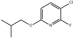 Pyridine, 3-chloro-2-fluoro-6-(2-methylpropoxy)- Structure