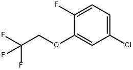 Benzene, 4-chloro-1-fluoro-2-(2,2,2-trifluoroethoxy)- Structure