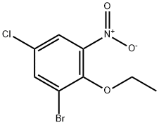 Benzene, 1-bromo-5-chloro-2-ethoxy-3-nitro- Structure