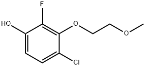 Phenol, 4-chloro-2-fluoro-3-(2-methoxyethoxy)- Structure