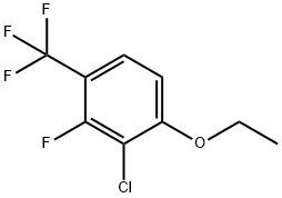 Benzene, 2-chloro-1-ethoxy-3-fluoro-4-(trifluoromethyl)- Structure