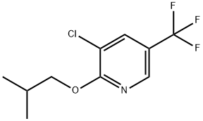 Pyridine, 3-chloro-2-(2-methylpropoxy)-5-(trifluoromethyl)- Structure