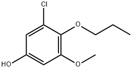 Phenol, 3-chloro-5-methoxy-4-propoxy- Structure