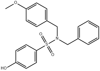 Benzenesulfonamide, 4-hydroxy-N-[(4-methoxyphenyl)methyl]-N-(phenylmethyl)- Structure