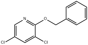 Pyridine, 3,5-dichloro-2-(phenylmethoxy)- 구조식 이미지